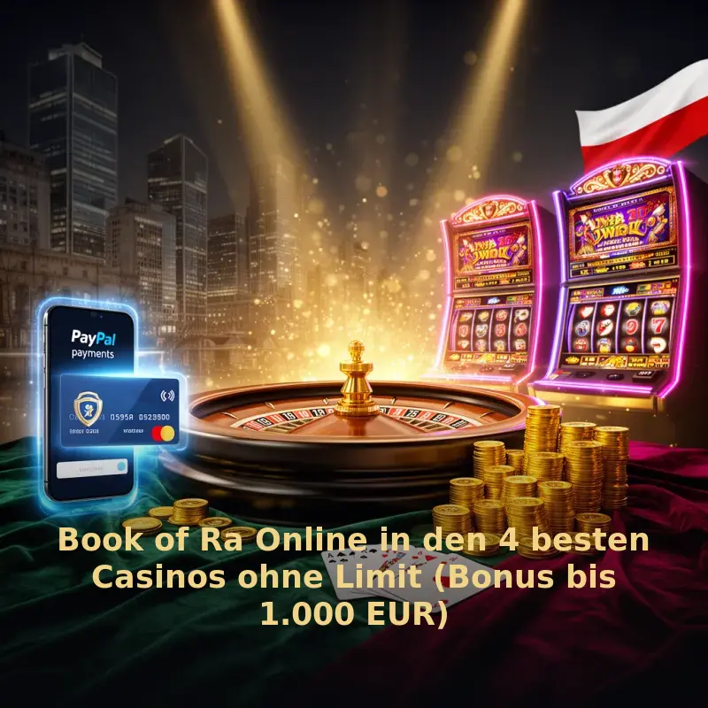 Book of Ra Online in den 5 besten Casinos ohne Limit (Bonus bis 1.000 EUR)